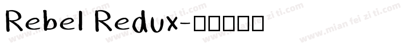 Rebel Redux字体转换